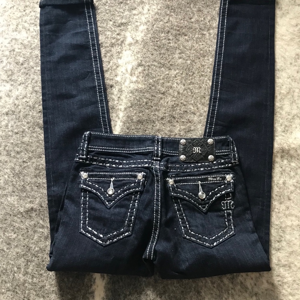 Miss Me Skinny Designer Jeans - Picture 3 of 15